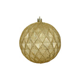 Decoris Shatterproof Bauble 10cm - Antique Gold